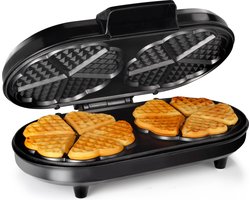 Tristar Wafelijzer - WF-2120 - 1200W - 10 hartvormige wafels - Anti aanbaklaag - PFAS-vrij