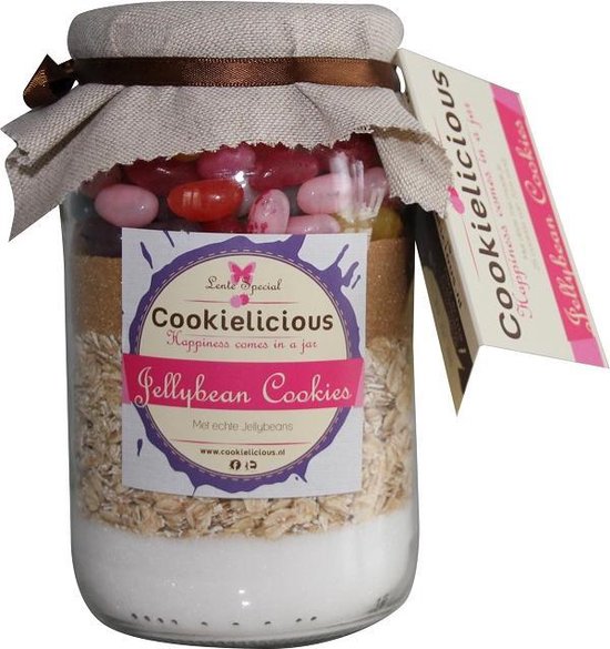 Pot koekjesmix, bakmix van Cookielicious - Jellybean | bol.com