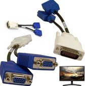 LFH/DMS-59 naar Dual VGA Video Adapter Kabelsplitter