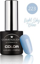 Cosmetics Zone UV/LED Hybrid Gel Nagellak 7ml. Light Sky Blue 223
