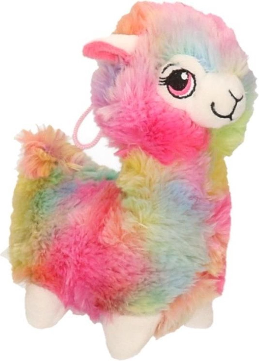 Pluche gekleurde alpaca knuffel 20 cm - Lama boerderijdieren knuffels -  Speelgoed voor... | bol.com