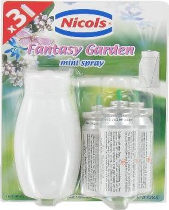 Nicols Toiletspray - Fantasy Garden - Voordeelset 4 x 3 verstuivers