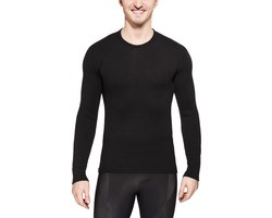Woolpower Crewneck 200 merino ondergoed zwart Maat L