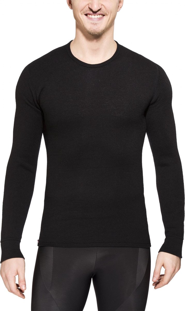 Woolpower Crewneck 200 merino ondergoed zwart Maat L