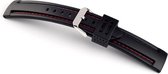 Horlogeband Rubber Balistic Rood Stiksel - 20mm