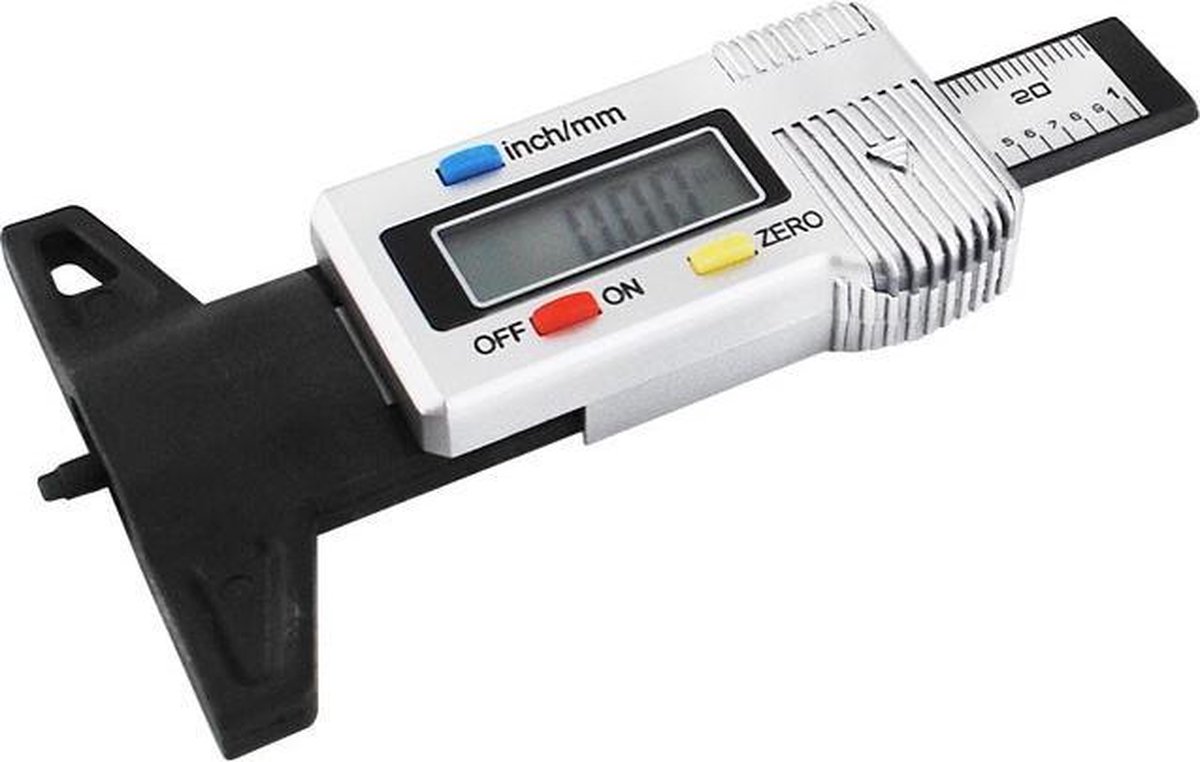 Digitale Bandenprofielmeter - Profieldiepte Meter Banden - Bandprofiel Meter  Met Batterij | bol.com