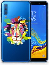 TPU Siliconen Case Back Cover Samsung A7 (2018) Lion Color