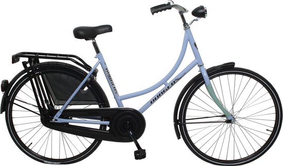 Burgers Omafiets - Omafiets - Vrouwen - Licht Blauw Zwart - 48 cm | bol.com