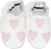 BabySteps slofjes White hearts maat 16/17
