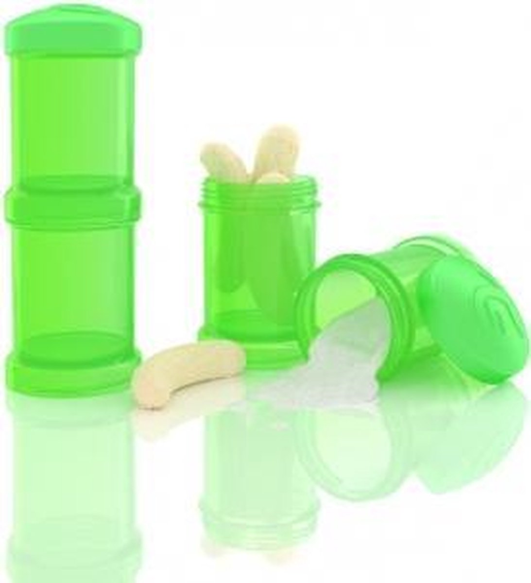 Goedkoopste Twistshake container 2x 100ml - Groen