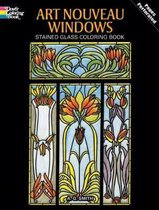 Art Nouveau Windows Stained Glass Coloring Book