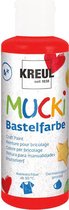 MUCKI Rode Knutselverf - 80ml - Dermatologisch getest, parabenenvrij, glutenvrij, lactosevrij, veganistisch