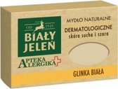 Bialy Jelen - Dermatologische Witte Klei Zeep - Hypoallergeen Voor Gevoelige Huid Vatbaar Voor Allergieën - 125 g