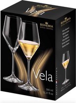 VELA - kristallen wijnglazen voor witte wijn - SET 2 stuks