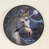 Wandklok Unicorn voor kinderen