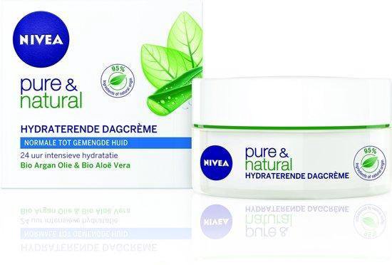 NIVEA Pure & Natural Hydraterend - 50 ml - Dagcrème