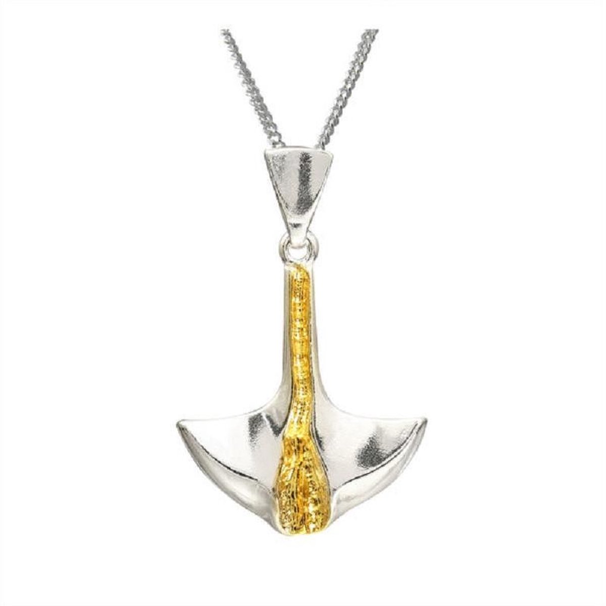 AuBor ®. Hanger. Zilver. Rivier van goud.