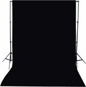 Fotografie Achtergrond Katoen Zwart 300x300 cm - Achtergrond doek - Studio achtergronddoek