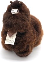 Alpaca Knuffel - Chocolade - Alpacawol - Medium - 32 cm - Handgemaakt, Natuurlijk & Fairtrade - Allergie-vrij