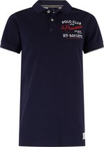 HV Society Poloshirt Toby Navy Logo - M