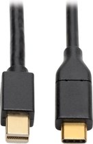 Tripp-Lite U444-006-MDP USB 3.1 Gen 1 USB-C to Mini DisplayPort 4K Adapter Cable (M/M), Thunderbolt 3 Compatible, 4K @60Hz, 6 ft. TrippLite