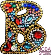 Diamond Painting "JobaStores®" Sleutelhanger Alfabet Letter B