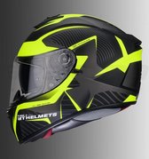 Helm MT Blade II SV Blaster mat fluor geel XL