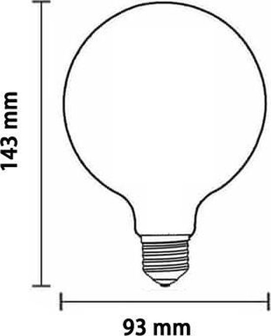 Beurs Reageer bak Lybardo Sensor lamp LED E27 Filament Globe 95 Lybardo Rustique finish 4.2W  2500K Warm... | bol.com