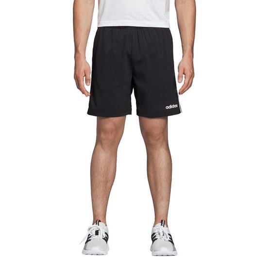 adidas Essentials 3-Stripes Chelsea short heren zwart/wit | bol.com