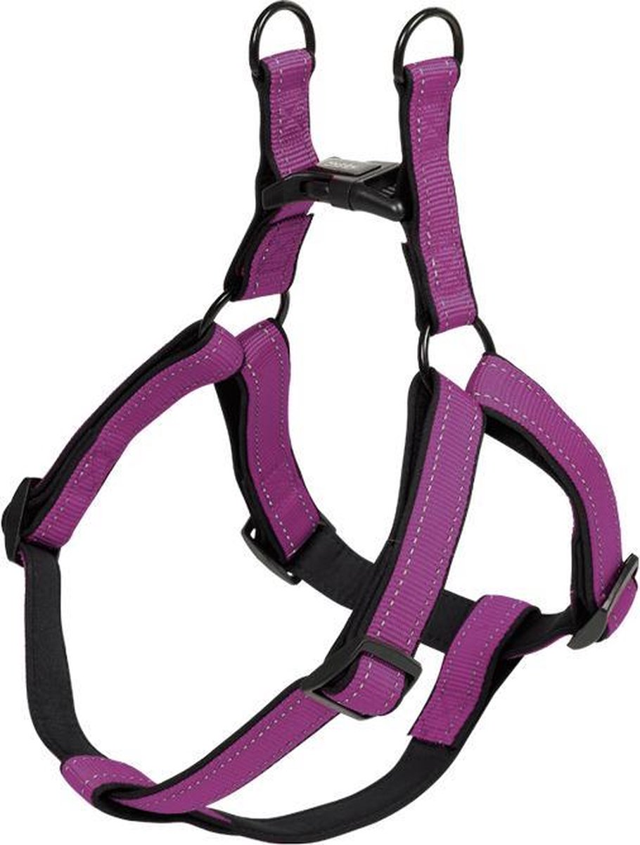 Nobby hondentuig classic reflect - paars - l - buikband 60/86 cm - breedte 25 mm