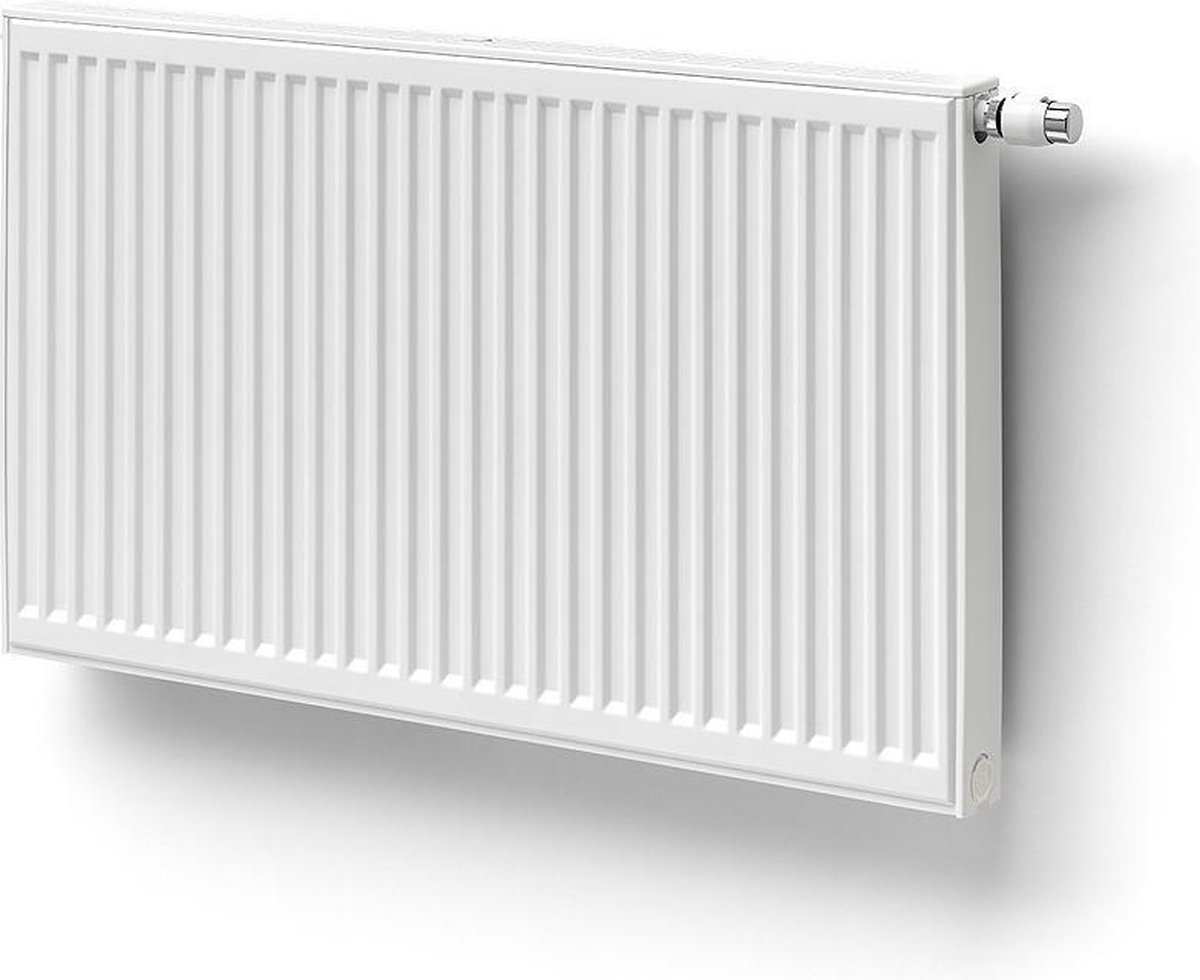 Henrad Premium ECO paneelradiator 50x140cm type 22 1961watt 4 aansluitingen Staal Wit Glans