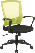 Bureaustoel - Bureaustoel voor volwassenen - Design - Ergonomisch - Gaas - Groen/zwart - 58x53x101 cm