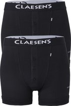 Claesen's Boxers (2-pack) - Retro rib - zwart -  Maat XXL