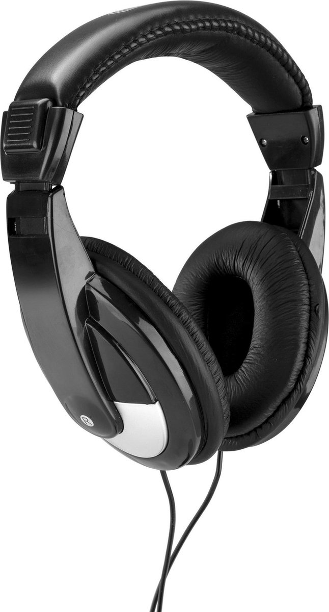 Koptelefoon - SkyTec SH120 hoofdtelefoon voor DJ instrumenten muziek etc. met 2 meter kabel - Zwart
