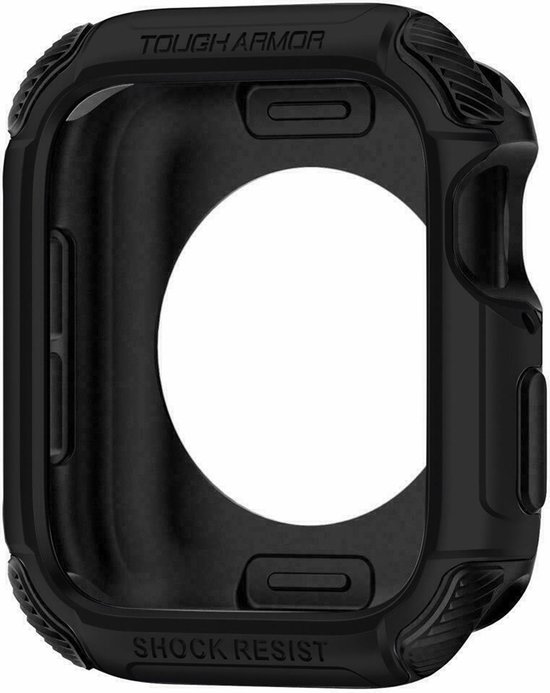 Spigen Tough Armor Case geschikt voor de Apple Watch 44 mm - Zwart