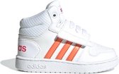 adidas Hoops Mid 2.0 Meisjes Sneakers - Ftwr White/Semi Coral/Real Pink S18 - Maat 21