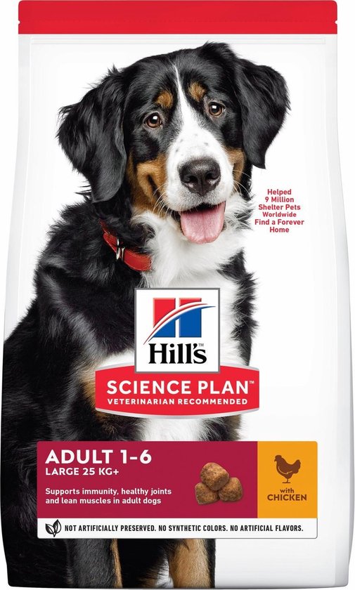 Hill's Canine Adult Large Breed - Hondenvoer - Kip 2.5 kg