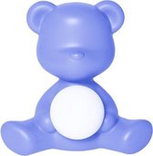 Qeeboo Teddy Girl outdoor oplaadbare LED lamp licht blauw