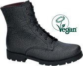 Yunik - Dames Veterboots - Zwart - maat 40
