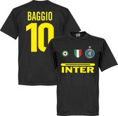 Inter Milan Baggio 10 Team T-Shirt - Zwart - XXXL