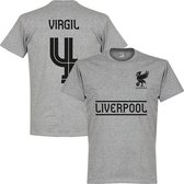 Liverpool Virgil 4 Team T-Shirt - Grijs - S