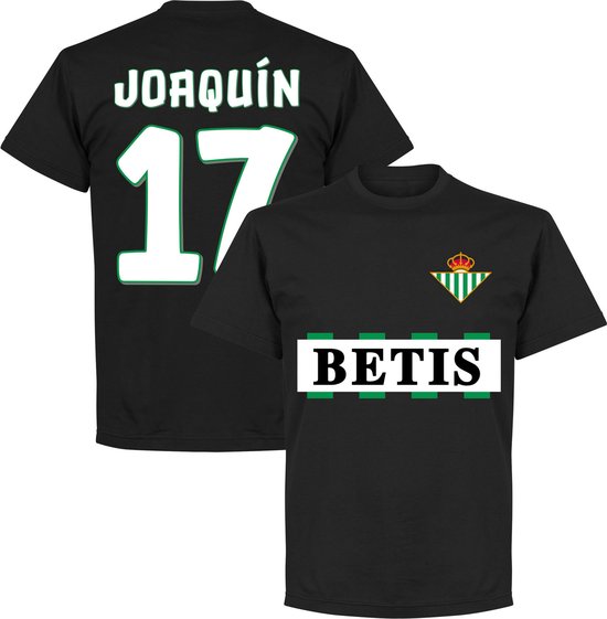 Real Betis Joaquin 17 Team T-Shirt - Zwart - XXXL