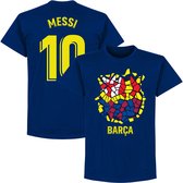Barcelona Messi 10 Gaudi Logo T-Shirt - Navy - XL