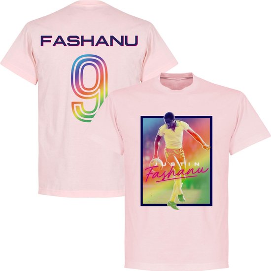 Justin Fashanu T-Shirt - Roze - S