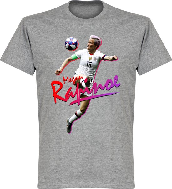 Megan Rapinoe T-Shirt - Grijs - XXL