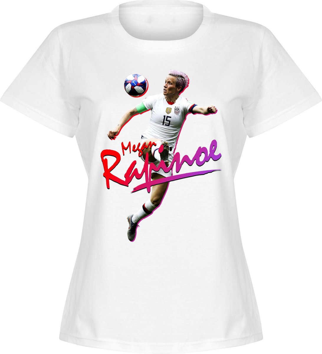 Megan Rapinoe Dames T-Shirt - Wit - M