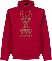 Liverpool Champions League 2019 Trophy Hoodie - Rood - Kinderen – 140