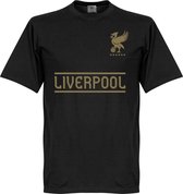 Liverpool Team T-Shirt  - Zwart/ Goud - 4XL