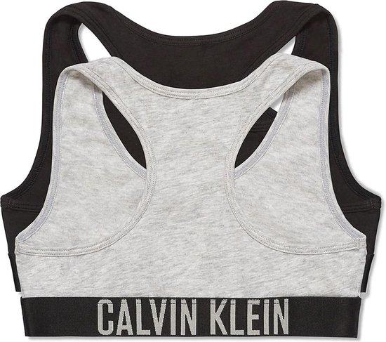 woede steeg keuken Calvin Klein Topje - Maat 140 - Meisjes - zwart/ grijs | bol.com