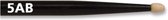 Vic Firth - Zwarte Drumstokken - 5AB Sticks, zwart American Classic, Wood Tip